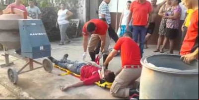 Trabalhador sofre queda de prédio
