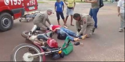 Acidente de trânsito Rua Barão de Melgaço com Avenida Boa Vista